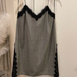 Zara Plaid Tank Dress Size M